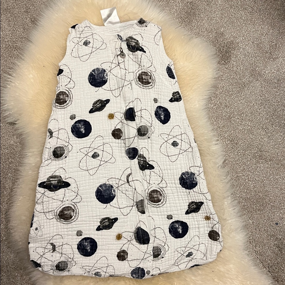 Little Unicorn Watercolor Roses Cotton Muslin Sleep Bag sack M 6-12 months